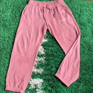 Graphic pink sweatpants